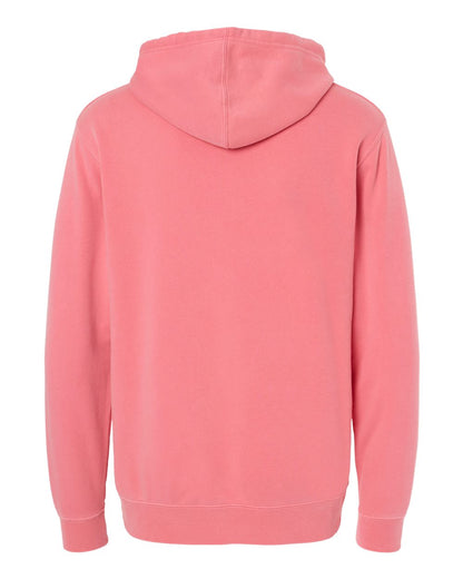 Independent Trading Co. Midweight Pigment-Dyed Hooded Sweatshirt PRM4500 #color_Pigment Pink