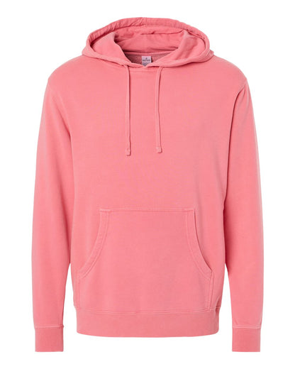Independent Trading Co. Midweight Pigment-Dyed Hooded Sweatshirt PRM4500 #color_Pigment Pink