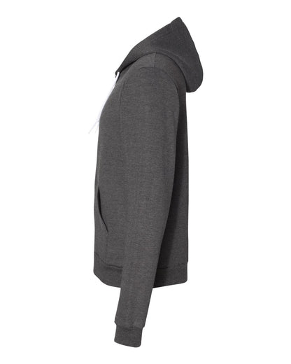American Apparel Flex Fleece Full-Zip Hoodie F497 #color_Dark Heather Grey