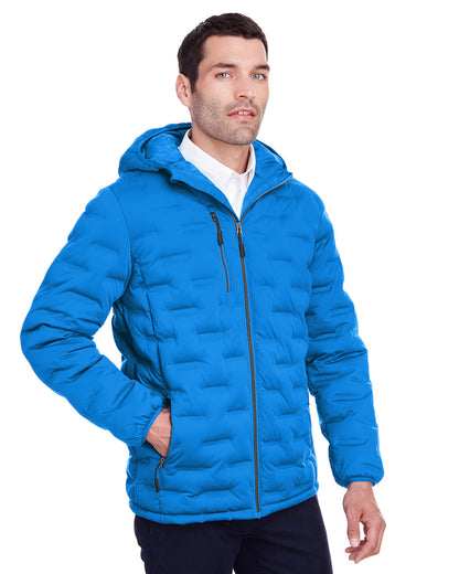 North End Men's Loft Puffer Jacket NE708 #color_OLYM BLU / CRBN