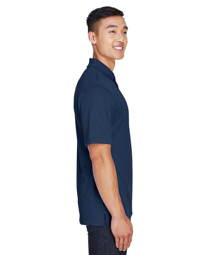 Harriton Men's Advantage Snag Protection Plus IL Snap Placket Polo M345 #color_DARK NAVY