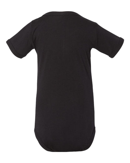 BELLA + CANVAS Infant Jersey Short-Sleeve One-Piece 100B #color_Black