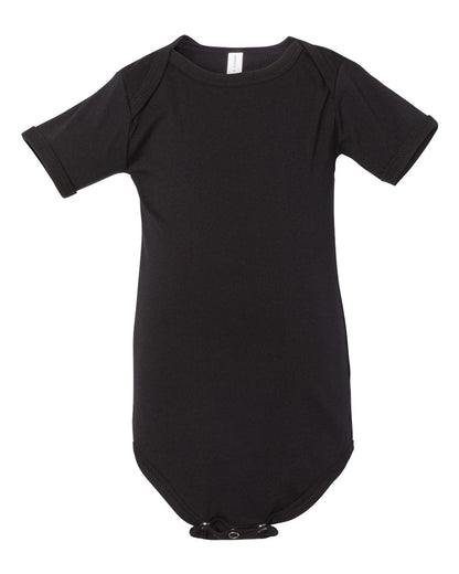 BELLA + CANVAS Infant Jersey Short-Sleeve One-Piece 100B #color_Black
