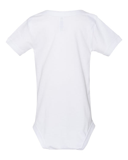 BELLA + CANVAS Infant Jersey Short-Sleeve One-Piece 100B #color_White