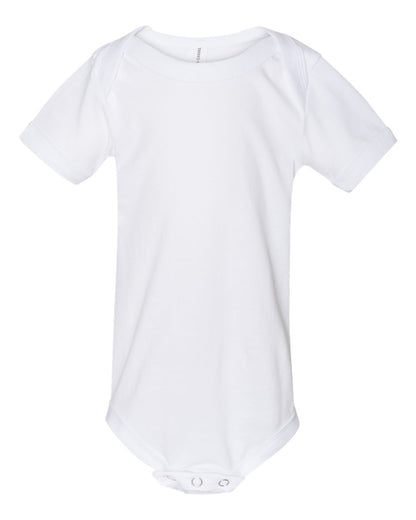 BELLA + CANVAS Infant Jersey Short-Sleeve One-Piece 100B #color_White