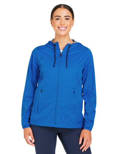 North End Ladies' Network Lightweight Jacket NE75W #color_LT NAUTL BLU HT