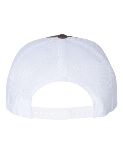 YP Classics Five-Panel Classic Trucker Cap 6006 #color_Brown/ White