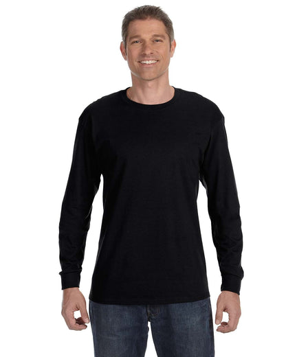 Gildan Adult Heavy Cotton™ Long-Sleeve T-Shirt G540 #color_BLACK