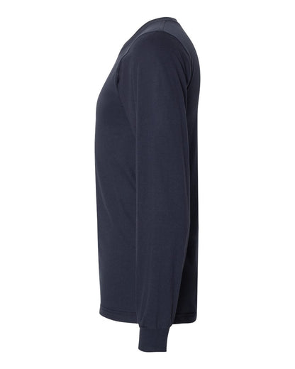 American Apparel Fine Jersey Long Sleeve Tee 2007 #color_Navy