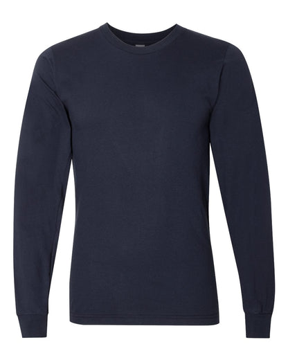 American Apparel Fine Jersey Long Sleeve Tee 2007 #color_Navy