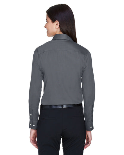 Devon & Jones Ladies' Crown Collection® Solid Stretch Twill Woven Shirt DG530W #color_GRAPHITE