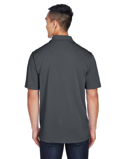 Harriton Men's Advantage Snag Protection Plus IL Snap Placket Polo M345 #color_DARK CHARCOAL