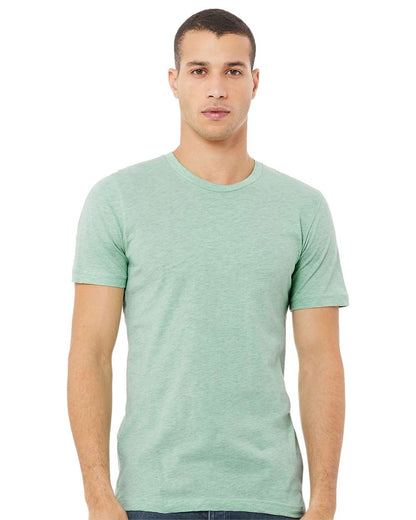 BELLA + CANVAS CVC Jersey Tee 3001CVC #colormdl_Heather Prism Mint