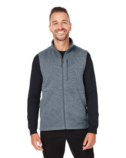 Marmot Men's Dropline Sweater Fleece Vest M14435 #color_STEEL ONYX