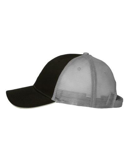 Valucap Sandwich Trucker Cap S102 #color_Black/ Grey