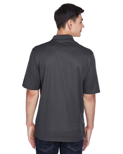 Core365 Men's Balance Colorblock Performance Piqué Polo CE101 #color_CLASSC RED / CRBN