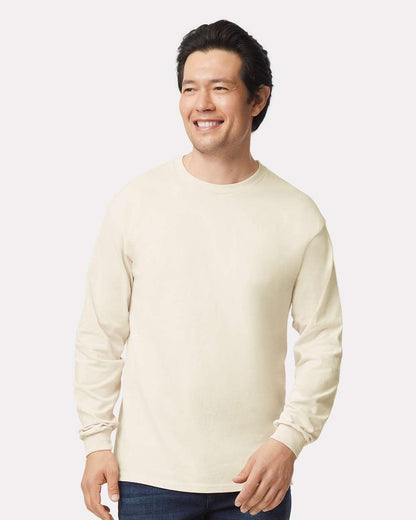 Gildan Ultra Cotton® Long Sleeve T-Shirt 2400 #colormdl_Natural