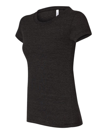 BELLA + CANVAS Women's Triblend Tee 8413 #color_Charcoal Black Triblend