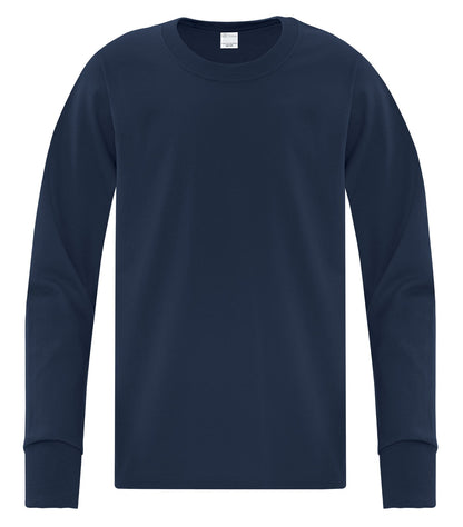 Atc Everyday Collection Everyday Cotton L/S Yth Tee ATC1015Y #color_Navy