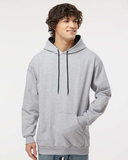 King Fashion Two-Tone Hooded Sweatshirt KF9041 #colormdl_Sport Grey/ Black