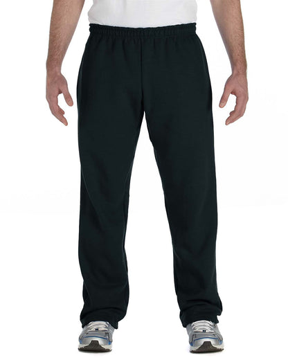 Gildan Adult Heavy Blend™ Adult Open-Bottom Sweatpant G184 #color_BLACK