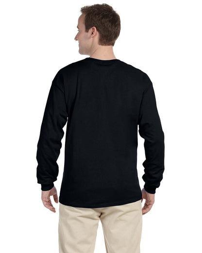 Fruit of the Loom Adult HD Cotton™ Long-Sleeve T-Shirt 4930 #color_BLACK