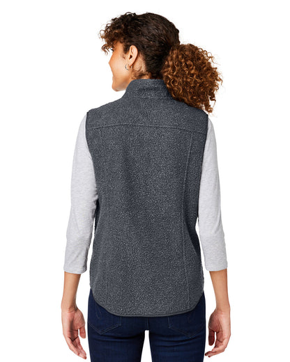 North End Ladies' Aura Sweater Fleece Vest NE714W #color_CARBON