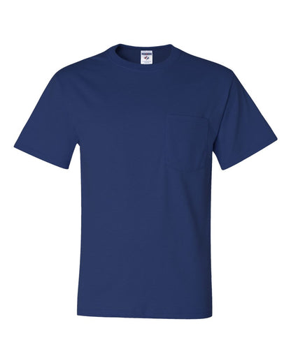 JERZEES Dri-Power® 50/50 Pocket T-Shirt 29MPR #color_Royal