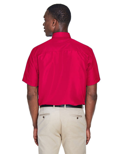 Harriton Men's Key West Short-Sleeve Performance Staff Shirt M580 #color_RED