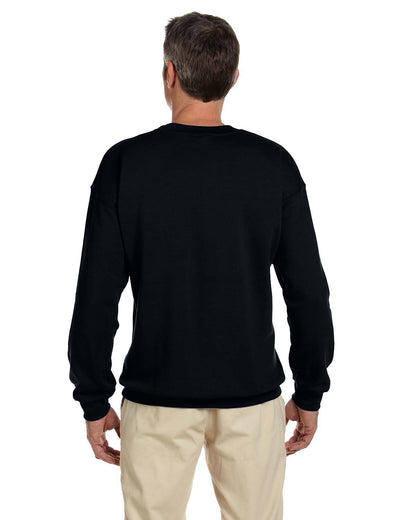 Gildan Adult Heavy Blend™ Fleece Crew G180 #color_BLACK