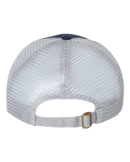 Sportsman Contrast-Stitch Mesh-Back Cap 3100 #color_Navy/ Grey