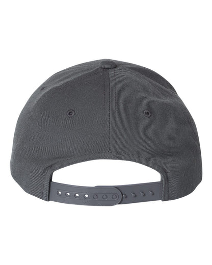 YP Classics Premium Curved Visor Snapback Cap 6789M #color_Dark Grey