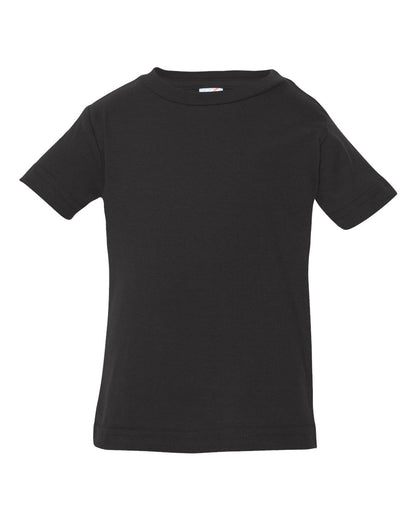 Rabbit Skins Infant Fine Jersey Tee 3322 #color_Black