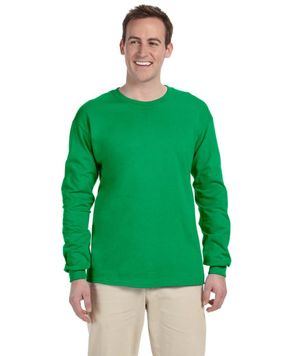 Gildan Adult Ultra Cotton® Long-Sleeve T-Shirt G240 #color_IRISH GREEN