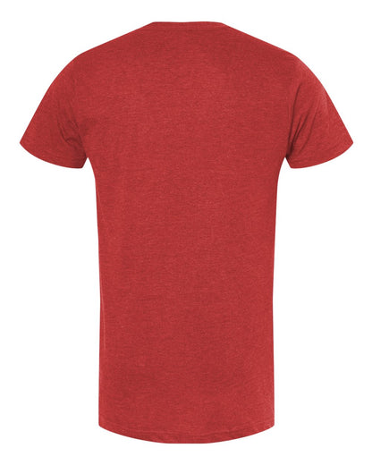 M&O Fine Jersey T-Shirt 4502 #color_Heather Red