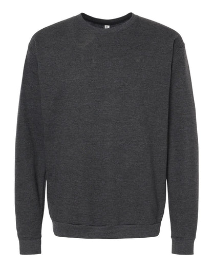 M&O Unisex Crewneck Fleece 3340 #color_Jet Black Heather