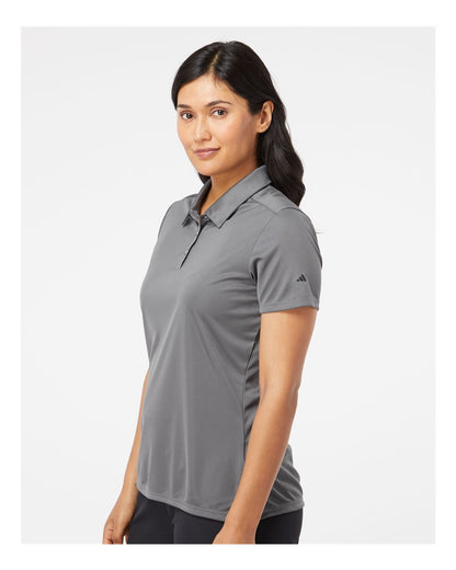 Adidas Women's 3-Stripes Shoulder Polo A325 #colormdl_Grey Five/ Black