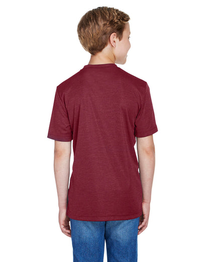 Team 365 Youth Sonic Heather Performance T-Shirt TT11HY #color_SP MAROON HTHR