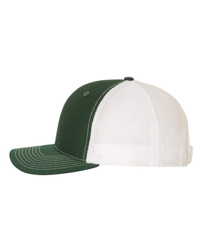 Richardson Snapback Trucker Cap 112 #color_Dark Green/ White