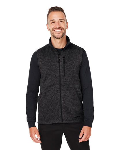 Marmot Men's Dropline Sweater Fleece Vest M14435 #color_BLACK