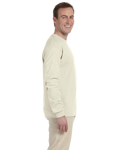 Gildan Adult Ultra Cotton® Long-Sleeve T-Shirt G240 #color_NATURAL