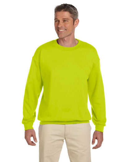 Gildan Adult Heavy Blend™ Fleece Crew G180 #color_SAFETY GREEN