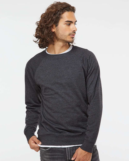 Independent Trading Co. Icon Lightweight Loopback Terry Crewneck Sweatshirt SS1000C #colormdl_Charcoal Heather