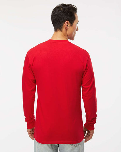 M&O Gold Soft Touch Long Sleeve T-Shirt 4820 #colormdl_Deep Red