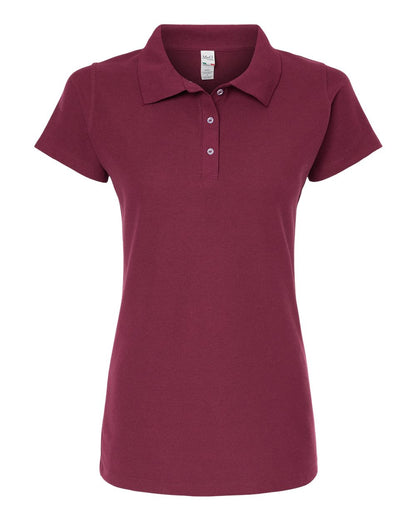 M&O Women's Soft Touch Polo 7007 #color_Maroon