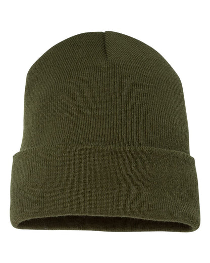 YP Classics Cuffed Beanie 1501KC #color_Olive
