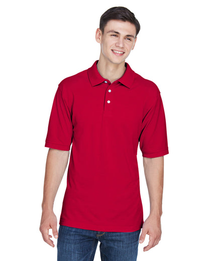 Harriton Men's Easy Blend™ Polo M265 #color_RED