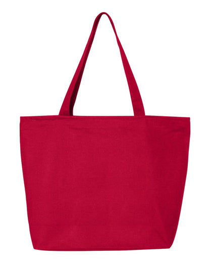 Q-Tees 25L Zippered Tote Q611 #color_Red