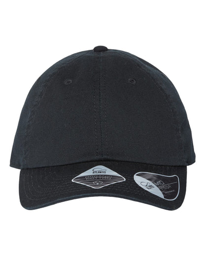 Atlantis Headwear Sustainable Dad Hat FRASER #color_Black