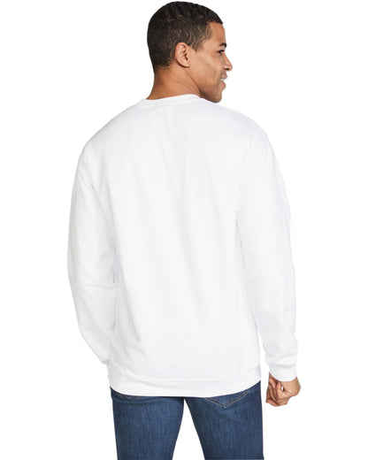 Gildan Adult Softstyle® Fleece Crew Sweatshirt SF000 #color_WHITE